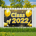 thumbnail image 6 of Golden Graduation Theme Banner with Balloons Stars Diploma Cap Elements Backdrop Party Decorations for Graduation Celebrations Photography Props Grad Party Decor, 6 of 8