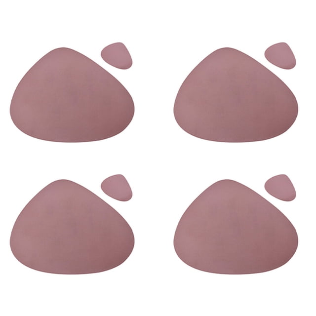 tredstone PU Placemat Table Mats Heat Insulation Leather Place Kitchen Indoor Dining Mats Set Wipeable Cup Mat Tableware Pad Indoor Dining Restaurant Brown