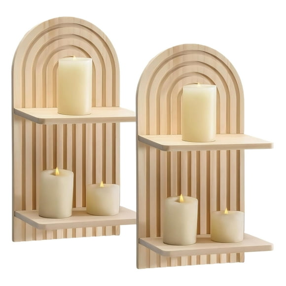 Inteprter Amplia gama de aplicaciones Estante de pared de madera para estantes de pared de baño Soporte de pared para estante Decoración del hogar B
