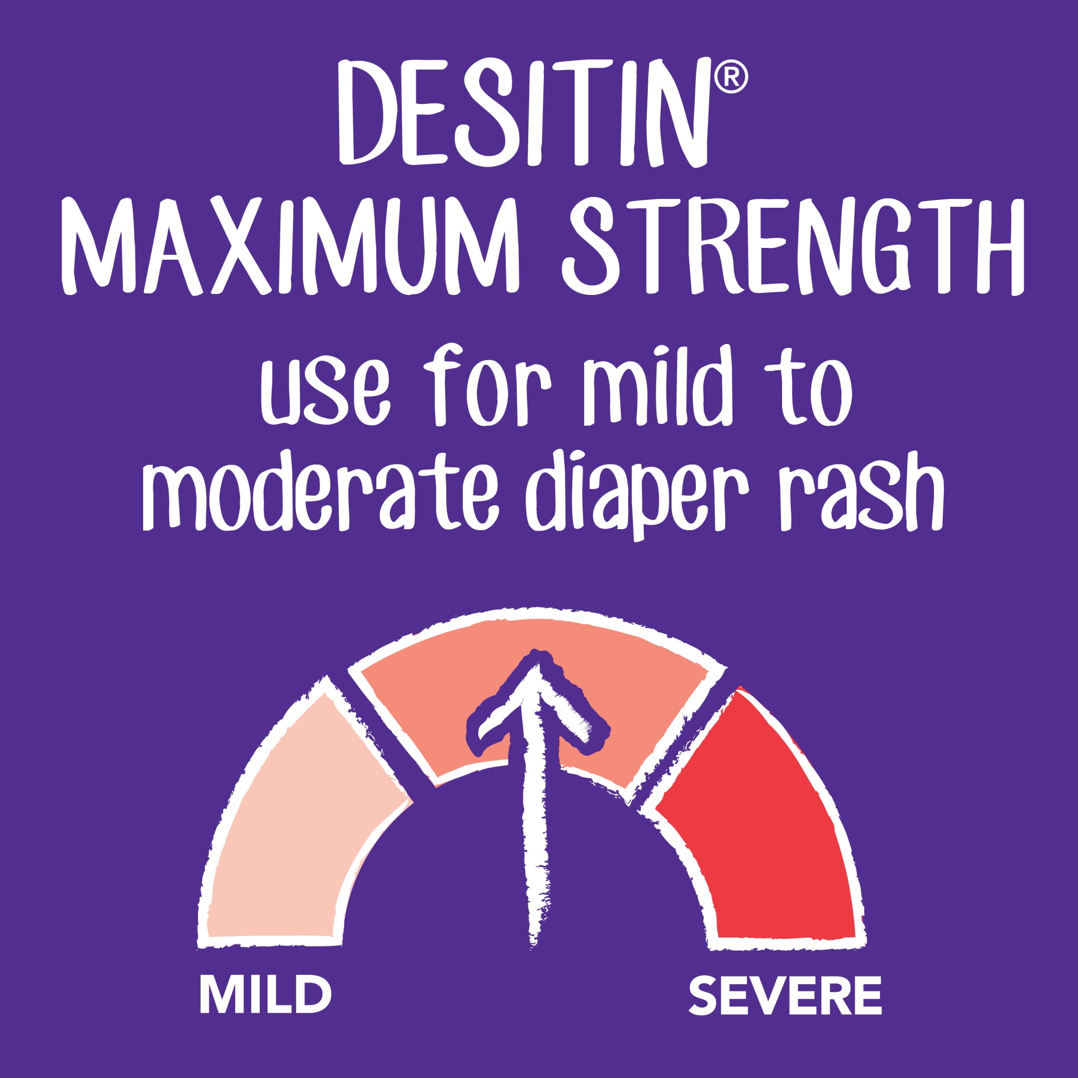 Desitin Maximum Strength Baby Diaper Rash Cream, Travel Size, 2 oz