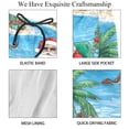 thumbnail image 4 of luoweisi Men's Beach Shorts Quick Dry Swim Trunks with Mesh Lining Beach Santa Claus M, 4 of 5