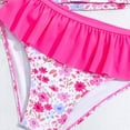 thumbnail image 5 of TOWED22 Toddler Girls Swimsuit Rashguard Set Summer Beach Breathable Tankini with UPF 50+ Sun Protection 2-8T Hot Pink,3-4 Y, 5 of 7