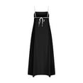 thumbnail image 5 of Uaswgudfs ​Sleeveless A-Line Spaghetti Strap Midi Sundress - Summer Dresses for Women 2025 Casual Dress for Daily & Party Wear Black S, 5 of 6