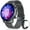 Grey, variant on APPIE C18 Smart Watch for Men Women IP68 Waterproof Fitness Tracker with 1.32 inch Touch Screen Heart Rate Blood Oxygen Sleep Monitor Smart Watches for Android and iOS Phones (Pink)