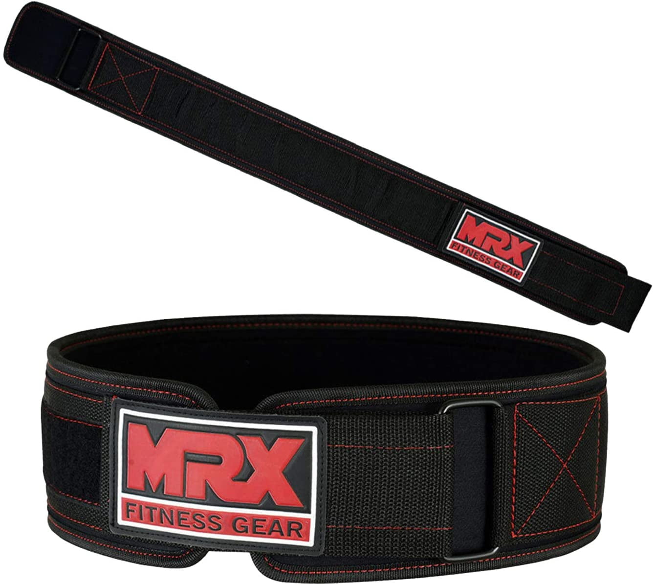 MRX Weight Lifting Belt 4" Back Support Fitness Gym Training Bodybuilding Men US 