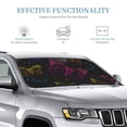 thumbnail image 3 of Kdxio Butterfly Print Windshield Sun Shade, Foldable Sun Blocker for Car,Truck,SUV Automotive Interior Sun Protection,Reflective Shade for Front Windshield(Medium), 3 of 7
