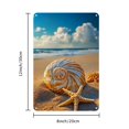 thumbnail image 2 of Room Decor 1pc Coastal Beach Seashell Design Iron Metal Tinplate Picture, 8x12inch Wall Art for Home, Office, Bar, Cafe, Hotel, Billiard Room Decor, 2 of 7
