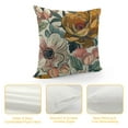 thumbnail image 4 of Shiartex Spring Floral Pillow Covers  for Vintage Mustard Yellow Pink Flowers Decor Throw Pillows Plant Cream Outdoor Decorative Cushion Cases for Couch Bed Decorations White, 4 of 5