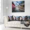 thumbnail image 2 of Designart Beautiful Milis Street Sardinia - Landscape Printed Throw Pillow - 18x18, 2 of 4