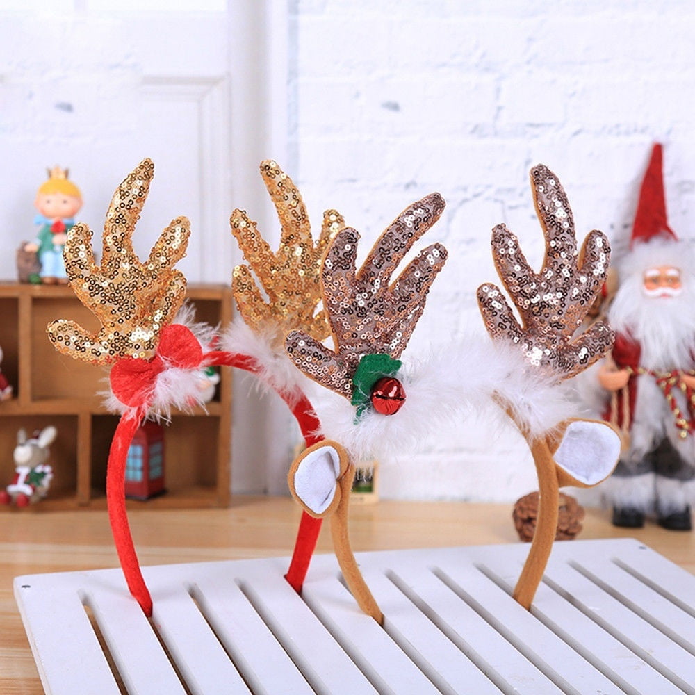 Reindeer christmas headband discount