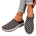 thumbnail image 3 of EKVAHL Women's Orthopedic Walking Mules, Grid Knit Mesh Backless Slip On Clogs, Cushioned Insole Wide Width Lightweight Daily Casual Beach Walking Sneakers Black, 3 of 4