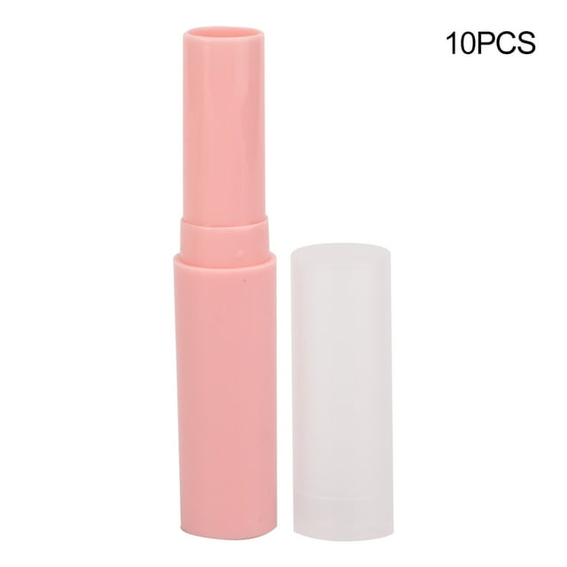Botella vacía de lápiz labial, 10 unidades de bálsamo labial vacío, tubo de bálsamo labial vacío, contenedor de brillo labial, materiales ecológicos