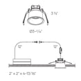 thumbnail image 5 of Dals Lighting Rgm2-Cc Facet 2" Integrated Led Open Canless Recessed Light - Black, 5 of 5