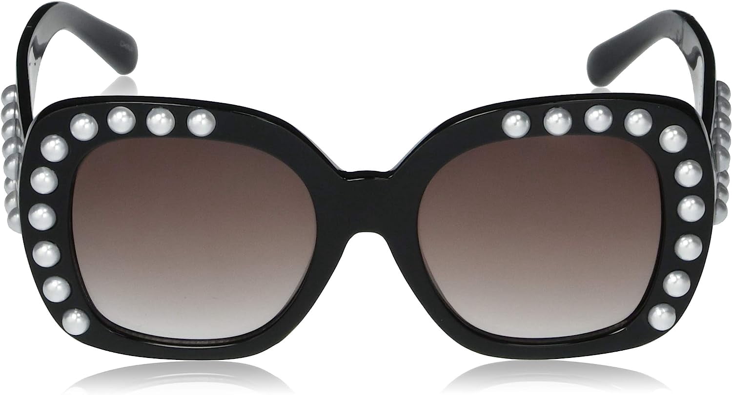 Circus NY by Sam Edeleman Women's CC354 Pearl UV400 Protective Square Fashion Sunglasses, 52mm