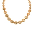 thumbnail image 1 of GHSDFBB Collier en Acier Inoxydable Perlé Or 14k Brillant Chaîne de Perles Graduée Mode Collier Ras du Cou Cadeau pour Femmes Filles, Acier Inoxydable, Sans Pierre Précieuse, 1 of 7