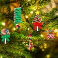 thumbnail image 6 of 16Pcs Christmas Lollipop Ornaments, Candy Christmas Tree Decorations Colorful Mini Candy Cane Hanging Ornaments Polymer Clay Peppermint Pendants for Xmas Tree Party Home Decorations, 6 of 8