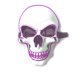 thumbnail image 2 of Máscara de calavera blanca de PVC de Halloween Máscara LED, Máscara brillante EL Máscara de luz fría Máscara brillante (Púrpura) Kuyhfg Sin marca, 2 of 3