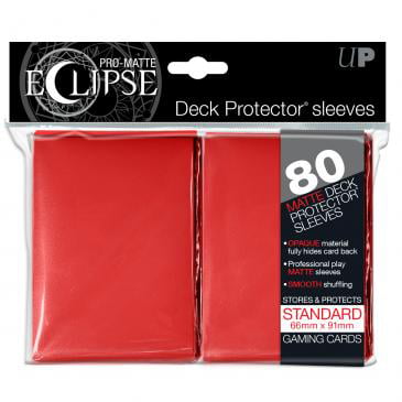 8x RED Ultra Pro Matte ECLIPSE Sleeves 80ct Packs 640 total NEW SEALED 