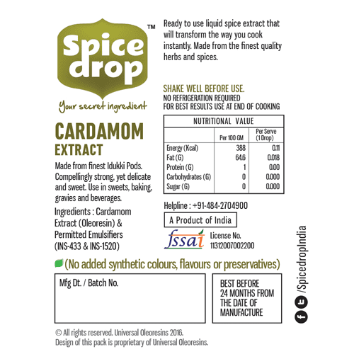 Spice Drop Cardamom Liquid Spice, 0.17 fl oz