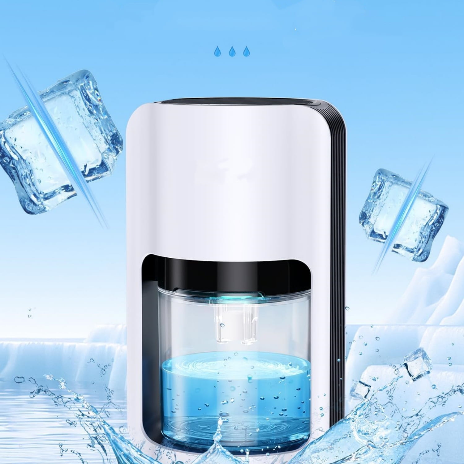 Dehumidifiers for Home, 42oz Dehumidifier for Bathroom, Dehumidifiers for Room with Auto Shut Off, Auto Defrost Quiet Dehumidifier for Bedroom Wardrobe Closet Trailer RV