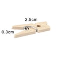thumbnail image 5 of Farfi 50Pcs Wooden Mini Unpainted Note Photo Clip Peg Clothespin DIY Party Supplies (50pcs), 5 of 5