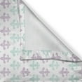 thumbnail image 3 of Ambesonne Fleur De Lis Kitchen Curtains, Grunge Pastel Look, 55"x39", Mint Green Lilac White, 3 of 3