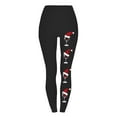 thumbnail image 4 of Dealovy Christmas Leggings for Women High Waisted Belly Control Santa Printed Workout Yoga Tights Pants, 4 of 4