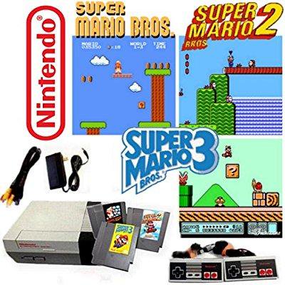Nintendo NES 1985 Game Console System with Super Mario Bros. 1, 2 & 3 Bundle (used)