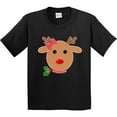 thumbnail image 3 of Inktastic Girl Reindeer Youth T-Shirt, 3 of 5