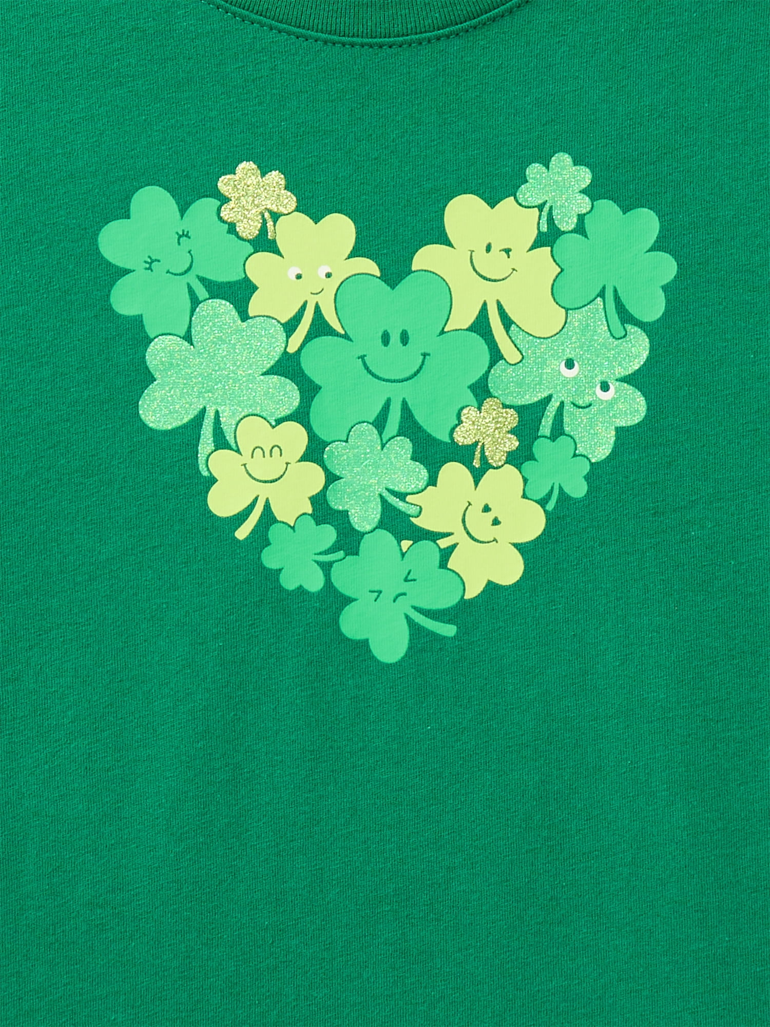 St. Patrick’s Day Girls Short Sleeve T-Shirt from Way To Celebrate, Sizes 4-18