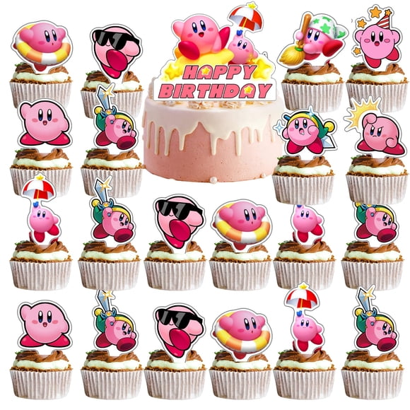 Decoraciones para Pasteles LDAKZFV 25 Piezas Figuras de Juego de Dibujos Animados