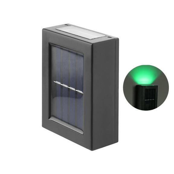 Square Solar Power Garden Light Patio Waterproof Wall Fence Lamp Home Decoration