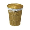 Burlington Large Wicker Hamper With Lid, Honey