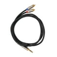 thumbnail image 4 of 6.35mm TRS To 2   Cable, Plug In Double Layer Shielding Microphone Cable Durable  For Home Theater Systems For Hi Fi Stereo Systems, 4 of 8