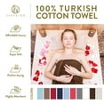 thumbnail image 6 of Superior Turkish Cotton Highly-absorbent 6-Piece Towel Set for Bathroom, Spa, and Gym, Chocolate, 6 of 7