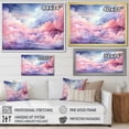 thumbnail image 4 of Designart "Pastel Sky Palette Pink and Blue Hues I" Landscapes Framed Wall Art Decor - Traditional Pink Sky Entryway Framed Wall Art, 4 of 6