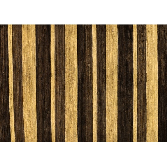 Ahgly Company Indoor Rectangle Abstract Brown Modern Area Rugs, 7' x 10'