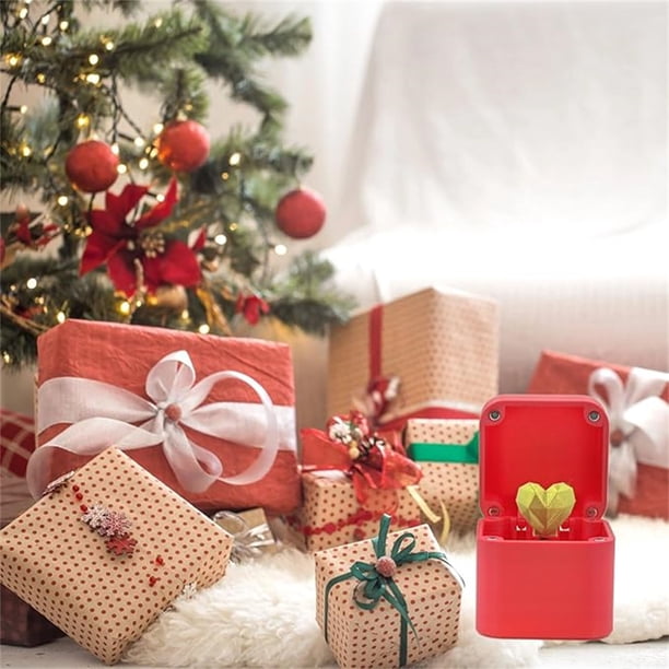 Adornos navideños, adornos navideños, sorpresa navideña Lovein A Box, caja de regalo Surprise Loves, caja de sorpresa Loves Spoof H, regalo de broma con caja para adultos, caja de novedad navideña.