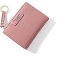 thumbnail image 1 of Womens Small Wallet Mini Purse Bifold Slim Card Case Holder Zipper Coin Pocket, 1 of 4