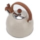 thumbnail image 4 of Tetera silbante de acero inoxidable de 2,5 l de capacidad para hervir agua en color beige, 4 of 14