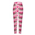 thumbnail image 4 of QATAINLAV Women's Valentine Day Leggings Novelty Heart Graphic Print Tight Yoga Pants Casual Elastic High Waisted Tummy Control Sport Leggings Multicolor XXL Deal of The Day, 4 of 6