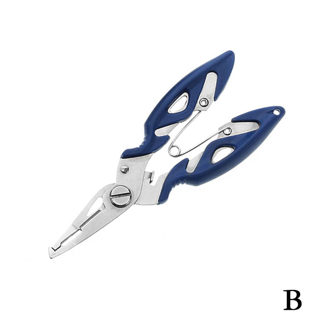 Stainless Steel Fishing Pliers Scissors Line Remove Hook Tackle Tool Kits Accessories Outdoor New