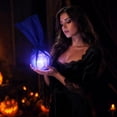 thumbnail image 6 of Halloween Floating Fireball LED Prop, Realistic Fake Flame Illusion Light, Hands-Free Luminous Ornament, Creative Atmosphere Decor for Wizard Cosplay, Haunted House and Holiday Party Use, 6 of 6