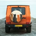 thumbnail image 6 of Yiaed Four Cats Watching Rain Print Print Tire Wheel Cover, tire covers for trailers,rv wheel covers,rv tire covers, camper tire covers,tire covers for cars-16 inch, 6 of 6