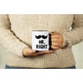 thumbnail image 2 of Inkdotpot Mr.Right Funny Novelty 11 Oz Coffee Mugs Great For Groom Engagement Gift Ceramic Mug-Black, 2 of 6