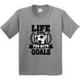 thumbnail image 3 of Inktastic Soccer Life is More Fun with Goals Youth T-Shirt, 3 of 5