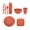 Orange, variant on Bwiyojiz Home, Garden & Tools Dining Entertaining Kitchen Count 8pcs 8-piece Set of Straw Tableware Including Knives Forks Spoons Bowls Dishes Outdoor Portable, Gifts for Friend, Blue
