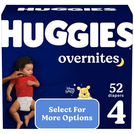 UPC: 0036000546576 | Huggies Overnites Nighttime Diapers Size 4 52 Ct (Select for More Options)