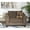 Brown, variant on Fabric Chair, Gray - Sinuous Springs Seat Construction Accent Armchair With Pillow Soft Upholstery, Contemporary Flair