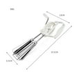 Worallymy Hand Crank Egg Beater Stainless Steel Rotary Hand Whisk